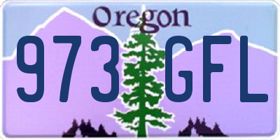 OR license plate 973GFL