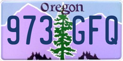 OR license plate 973GFQ