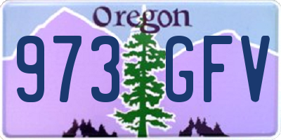 OR license plate 973GFV