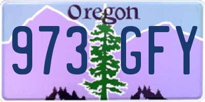 OR license plate 973GFY