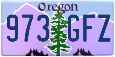 OR license plate 973GFZ