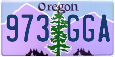 OR license plate 973GGA