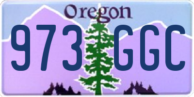 OR license plate 973GGC