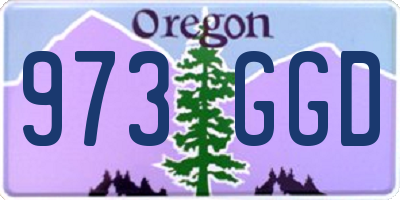 OR license plate 973GGD