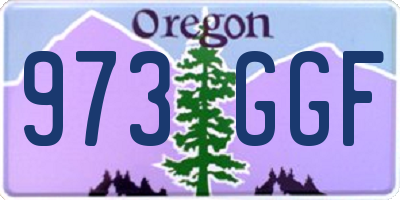 OR license plate 973GGF