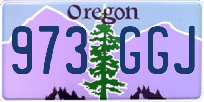 OR license plate 973GGJ