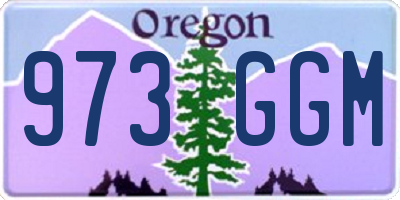 OR license plate 973GGM