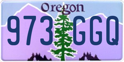 OR license plate 973GGQ