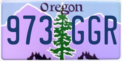 OR license plate 973GGR