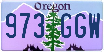 OR license plate 973GGW