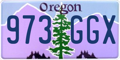 OR license plate 973GGX
