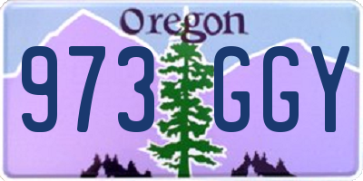 OR license plate 973GGY