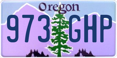 OR license plate 973GHP