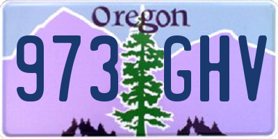 OR license plate 973GHV