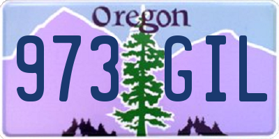 OR license plate 973GIL