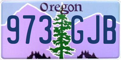 OR license plate 973GJB