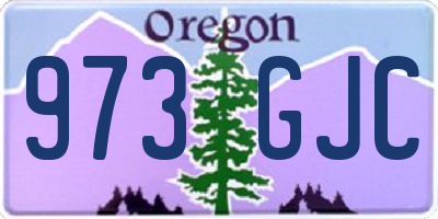 OR license plate 973GJC