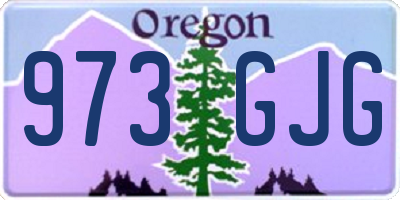 OR license plate 973GJG
