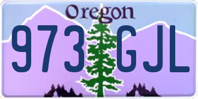 OR license plate 973GJL
