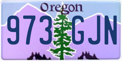 OR license plate 973GJN