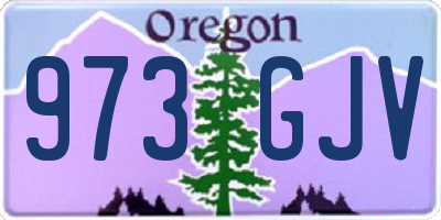 OR license plate 973GJV