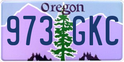 OR license plate 973GKC