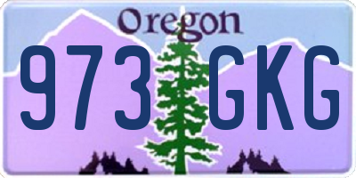 OR license plate 973GKG