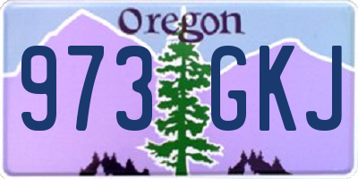 OR license plate 973GKJ