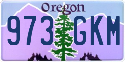 OR license plate 973GKM