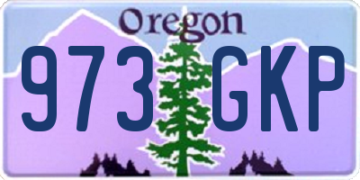 OR license plate 973GKP