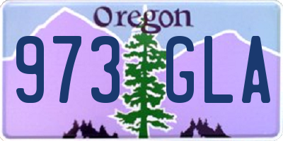 OR license plate 973GLA