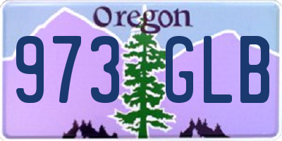 OR license plate 973GLB