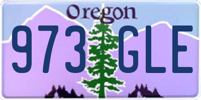 OR license plate 973GLE
