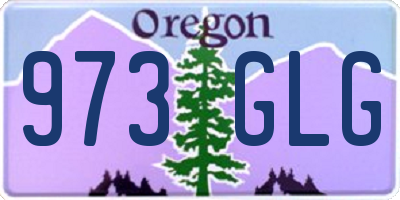OR license plate 973GLG