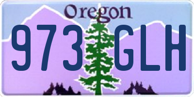 OR license plate 973GLH