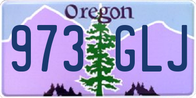 OR license plate 973GLJ