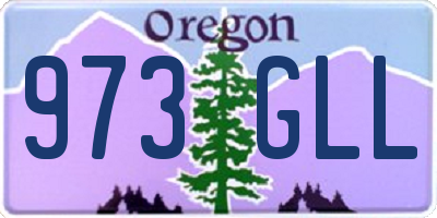 OR license plate 973GLL
