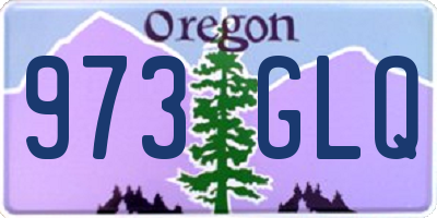 OR license plate 973GLQ