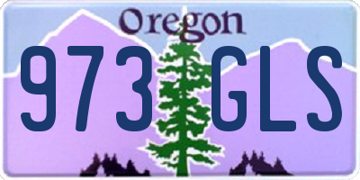 OR license plate 973GLS