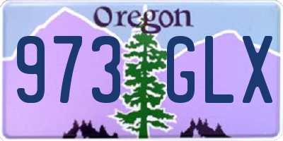 OR license plate 973GLX