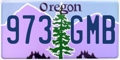 OR license plate 973GMB