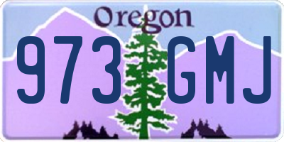 OR license plate 973GMJ