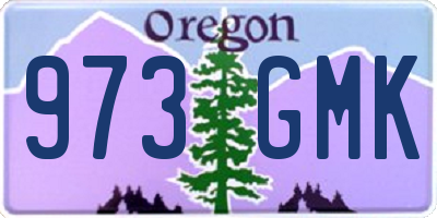 OR license plate 973GMK