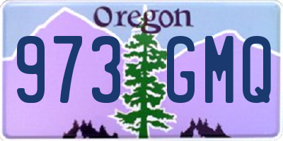 OR license plate 973GMQ