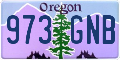 OR license plate 973GNB