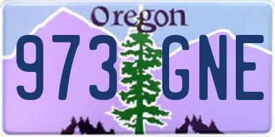 OR license plate 973GNE