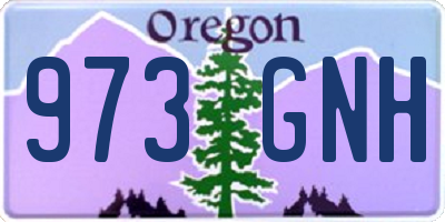 OR license plate 973GNH