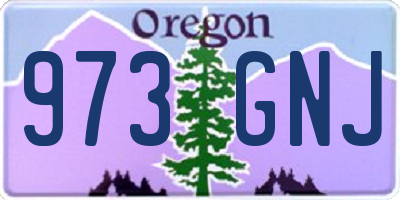 OR license plate 973GNJ