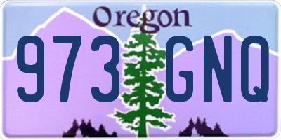 OR license plate 973GNQ