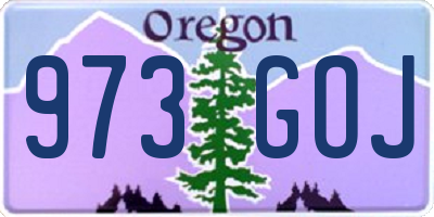 OR license plate 973GOJ